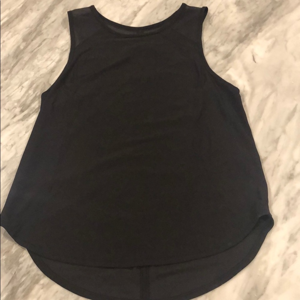 Lululemon black Mesh Muscle Tank size 6